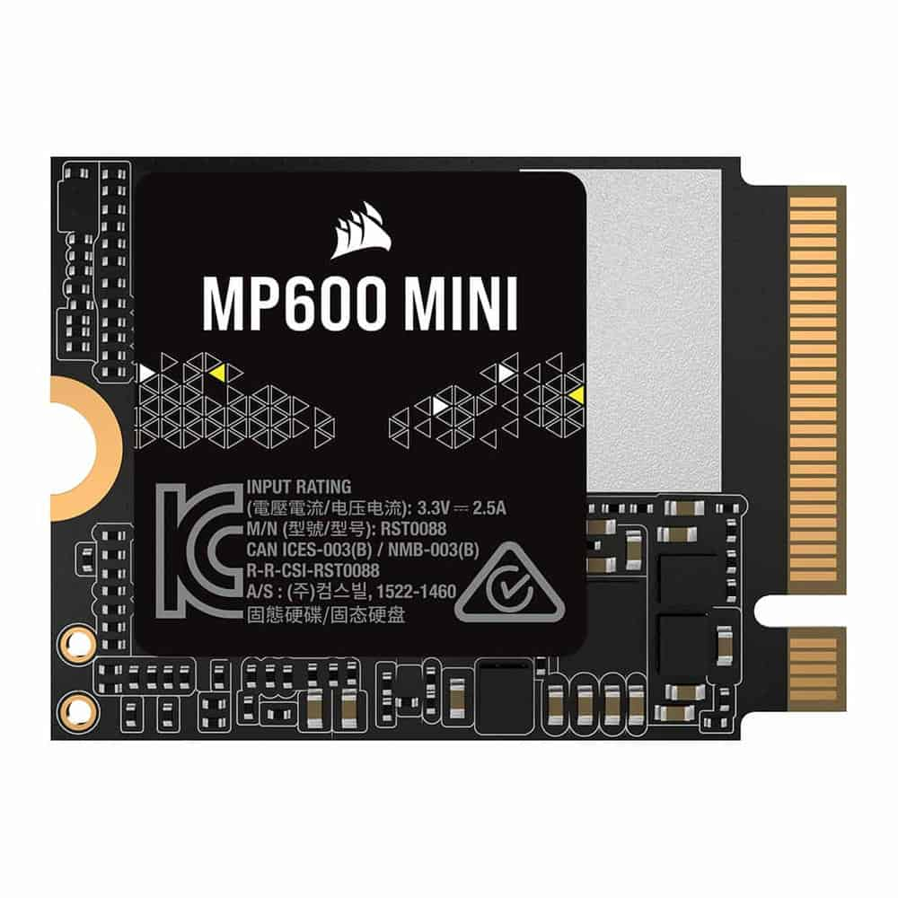 (image for) Corsair MP600 MINI 1TB M.2 (22x30) PCIe Gen 4 NVMe SSD (Perfect for Steam Deck/ROG Ally)